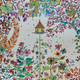 The coloring job with the most likes on Basford’s website, from the book “Secret Garden.”